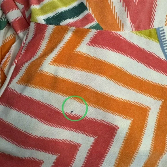 SOLD Alyn Paige New York Sleeveless Midi Dress Medium A-Line Geometric Print - Picture 9 of 9